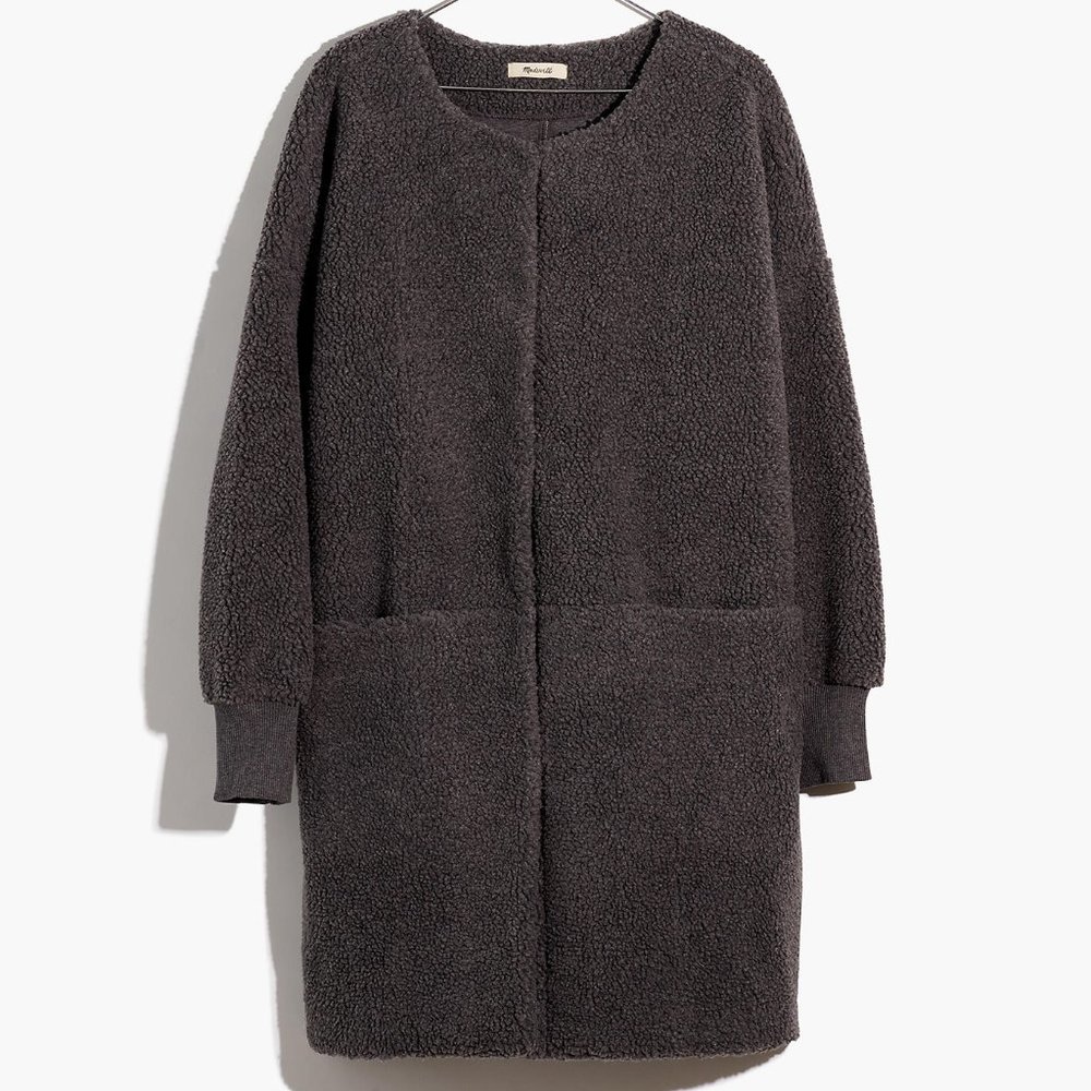 Host Pick 🎈madewell Bonded Sherpa Cocoon Coat MEDIA